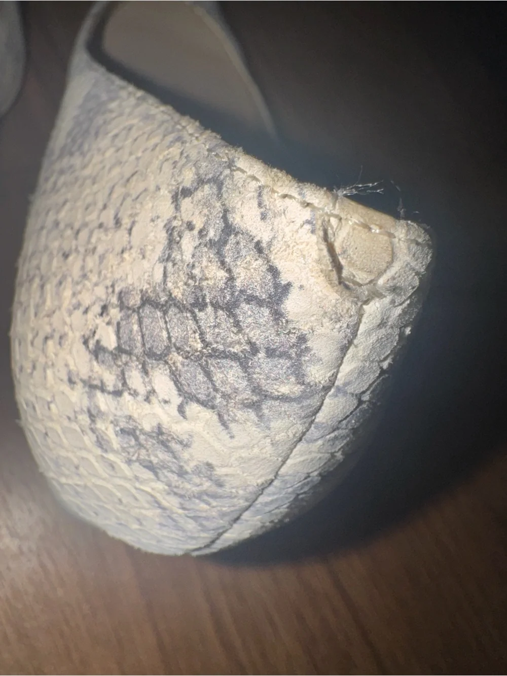 Cole Haan snakeskin block heel pumps size 7
